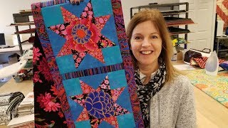 Fussy Cut Kaffe Star Table Runner  Precut Quilt Kit Giveaway [upl. by Noled]