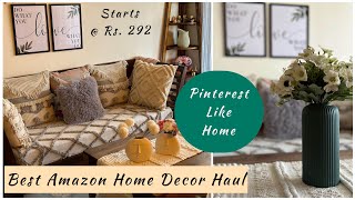 Amazon Home Decor Haul Starts  Rs 292😊Livingroom Makeover Affordable amp LatestHome Decorating [upl. by Naujed]