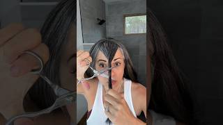 Thinking of Cutting Bangs 🤔 greyhair hairhacks hair [upl. by Garfinkel]