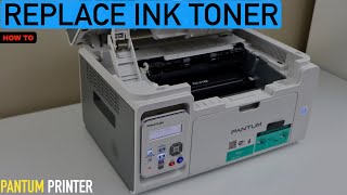 Pantum Printer M6500 M6550 M6600 Replace Ink Toner [upl. by Notwal957]