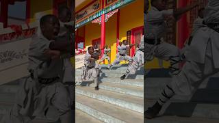 Shaolin Kungfu students in Zambia Africa [upl. by Otte]