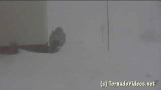 Incredible Blizzard Footage March 27 2009 Liberal KS [upl. by Aerda]