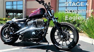 Stage 4 Iron 883 1200 HarleyDavidson Test Ride [upl. by Akyssej]