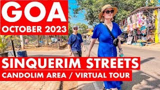 Goa  Sinquerim to Candolim October  2023  Situation Update  Goa Vlog  North Goa  Beach Road [upl. by Agbogla]