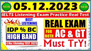 IELTS LISTENING PRACTICE TEST 2023 WITH ANSWERS  05122023 [upl. by Larue]