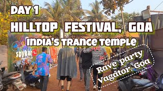 GOA Hilltop Festival 2023 🇮🇳 Day 1 After Movie Indias party capital Rave Party Vagator Goa [upl. by Crocker962]