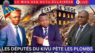 ACTU ÉCLAIRÉES 199ÉTAT DE SIÈGE LES DÉPUTÉS DU KIVU PÈTE LES PLOMBSRéforme du Conseil de L ONU [upl. by Lohner]