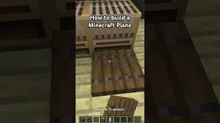 How to build a Minecraft Piano 😀 kocchinokento minecraft shorts minecraftbuilding [upl. by Wedurn]