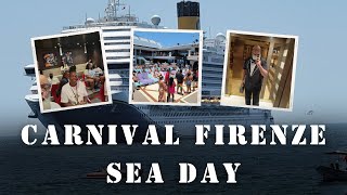 Carnival Firenze  First sea day  Elegant Night [upl. by Nosduh57]