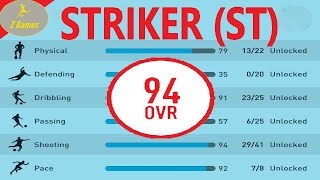 Best 94 Overall Striker ST Build for FIFA 22 Career Mode  Maximum Potential 2nd Version [upl. by Nary]