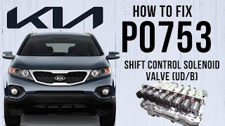 Test amp Fix P0753 Shift Control Solenoid Valve quotAquot Electrical UDB  KIA Sorento XM 201014 [upl. by Beare]