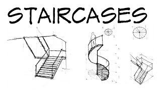 Staircases  Architecture Daily Sketches [upl. by Craven]