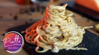 Spaghetti Cacio e Pepe Recipe  Easy FOOLPROOF Authentic  PIATTO RECIPES Italian Cooking [upl. by Sugden]