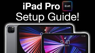 How To Set Up a New iPad Pro M1 2021  Step By Step Guide [upl. by Adnema]