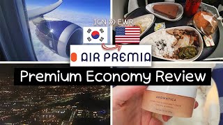 AIR PREMIA PREMIUM ECONOMY 42 REVIEW✈️ ICNEWR [upl. by Nylauqcaj295]