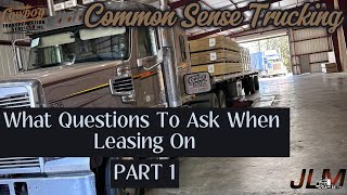 What To Ask When Leasing On  Part 1 [upl. by Acila]