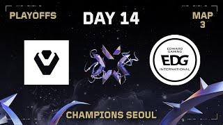 SEN vs EDG  VALORANT Champions Seoul  Playoffs  Map 3 [upl. by Annatnom262]