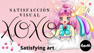 Satisfacción visual  XOXO  Satisfying art [upl. by Ecirb]