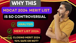 Why This MDCAT 2024 Merit List is So Controversial [upl. by Artenek389]