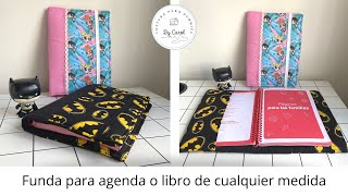 Tutorial costura ¿Cómo hacer una funda de agenda o de libro para cualquier medida [upl. by Leynad534]