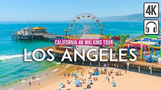 LOS ANGELES California 4K Walking Tour  Captions amp Immersive Sound 4K Ultra HD60fps [upl. by Spence]