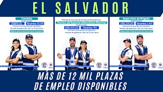 12 MIL EMPLEOS DISPONIBLES EN EL SALVADOR [upl. by Renate]