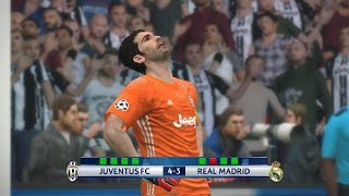 Juventus vs Real Madrid Uefa Champions League Final  PES 2017 Penalty Shootout [upl. by Mosier]