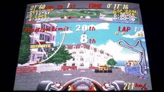 Arcade Classics on CRT tv mame emulation  Super Monaco GP [upl. by Bianca862]