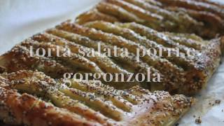 torta salata porri e gorgonzola [upl. by Frechette109]