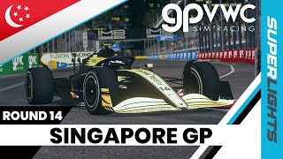 2024 Superlights Singapore Grand Prix  ROUND 14  GPVWC Sim Racing [upl. by Oilime]