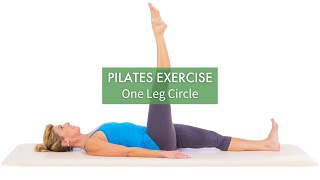 Pilates Exercise One Leg Circle  Pilates Anytime [upl. by Allehs]