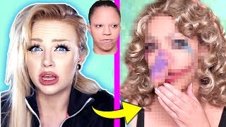 FULL FACE Using the WORST Glam and Gore Makeup Tips  goodbye [upl. by Charlot380]