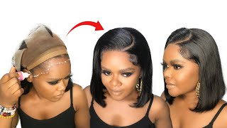 How To Install a Frontal Wig For Beginners Aligrace Hair [upl. by Orteip]