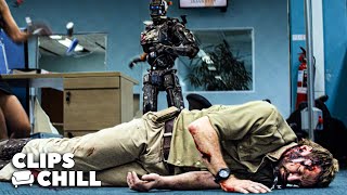 Chappie Kills Hugh Jackman  Chappie [upl. by Akenna]