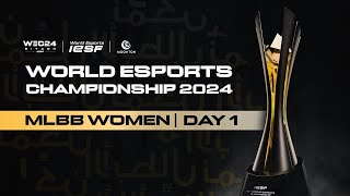 🔴 LIVE  IESF WEC 2024  MLBB WOMEN DAY 1  Bahasa Indonesia [upl. by Grannias]