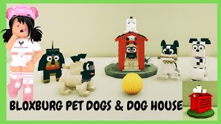 BLOXBURG PET DOGS amp DOG HOUSE HACKSBUILD ROBLOX [upl. by Gardener]