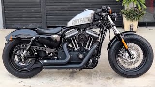 2024 Harley Davidson Forty Eight  Exhaust Sound amp Review [upl. by Filiano355]