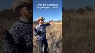 When the overgrazing ranching neighbor gets curious ranching grazing [upl. by Down]