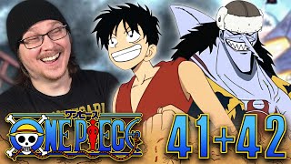 ONE PIECE EPISODE 41 amp 42 REACTION  Anime Reaction  Sub [upl. by Lerad726]