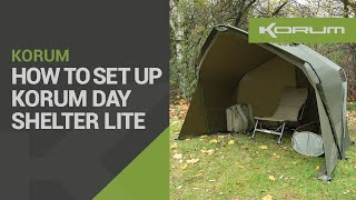 How to set up the Korum Day Shelter Lite [upl. by Darum]