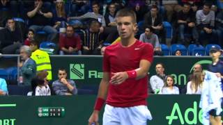 Highlights Viktor Troicki SRB v Borna Coric CRO [upl. by Eimile]