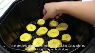 QUICK amp EASY  AIR FRYER SWEET PLANTAINS  PLATANOS MADUROS [upl. by Correy]