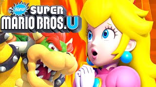 New Super Mario Bros U Walkthrough Part 8  Peachs Castle 100 [upl. by Odnomar575]