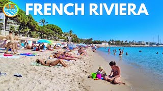 Beach Walk Saint Tropez  Cannes 4K 💛 Full Walking Tour September French Riviera 2023🧡 [upl. by Bucky555]