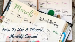 Monthly Planning  How To Use A Planner Step 4 [upl. by Acimaj]