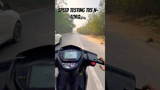 100 cross speed testing motovlog tvsntorqraceedition shortvideo [upl. by Nnaed]