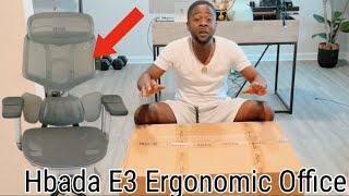 UNBOXING AND ASSEMBLING MY Hbada E3 Ergonomic Office Chair [upl. by Marden]