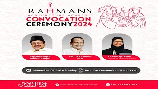 RAHMANS ACUPUNCTURE ACADEMY CONVOCATION CEREMONY 2024 PANDIKKAD [upl. by Schlessel]