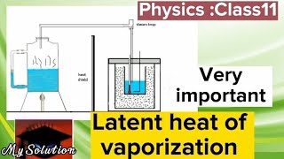 latent heat of vaporization physics Class 11  My Solution 56 [upl. by Ahsilem]