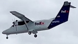 Plane Spotting Landings In Idaho Falls 19 FT FedEx Cessna 408F SkyCourier amp Gulfstream G550 [upl. by Dnomsed104]